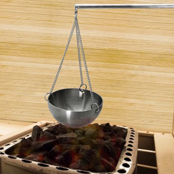 Sauna æterisk olie kop aromadiffuser i rustfrit stål tilbehør til saunarum