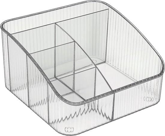 Makeup Organizer - 5-rums Kosmetik Organizer til Skrivebord, Badeværelse og Garderobe - Grå
