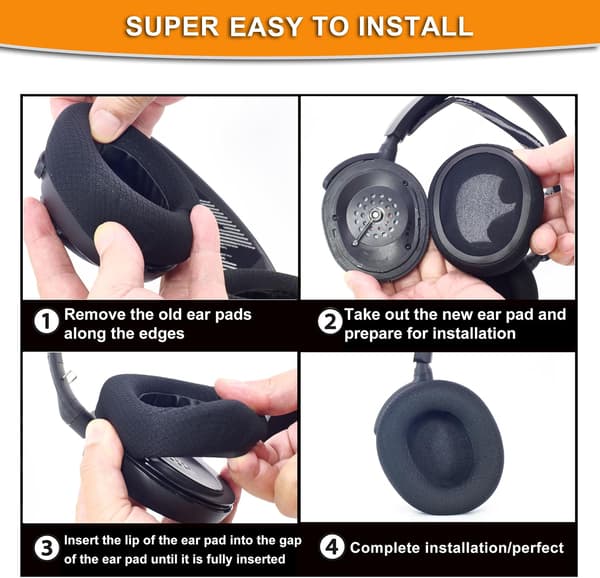 1 par hvide ørepudebeskyttere til SteelSeries Arctis Nova Pro Wired 1 3 5 7