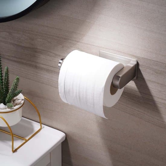 Selvklæbende toiletpapirholder - Rustfrit stål - Badeværelsestilbehør