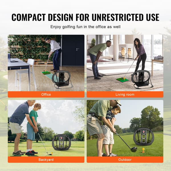 Golf Chipping Net Pop Up Golf Practice Net Bærbart Indendørs Slaghjælpemiddel