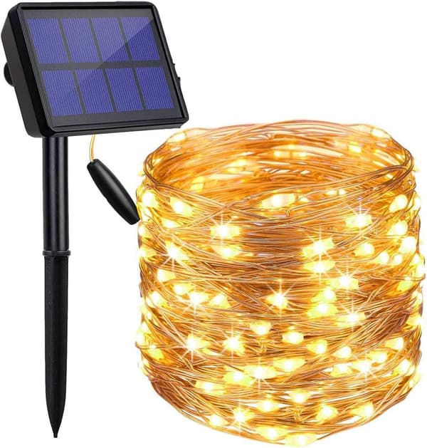Aurinkokengät ulkokäyttöön 20m 200 LED-keijuvalot 8 tilaa