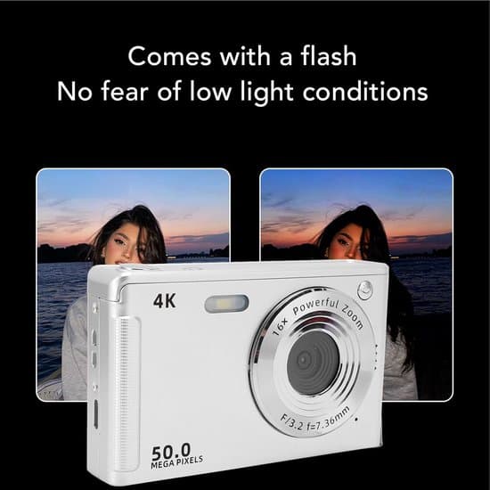 Digitalkamera - 4K - 50 MP - Autofokus - 2,8 tum - Silver