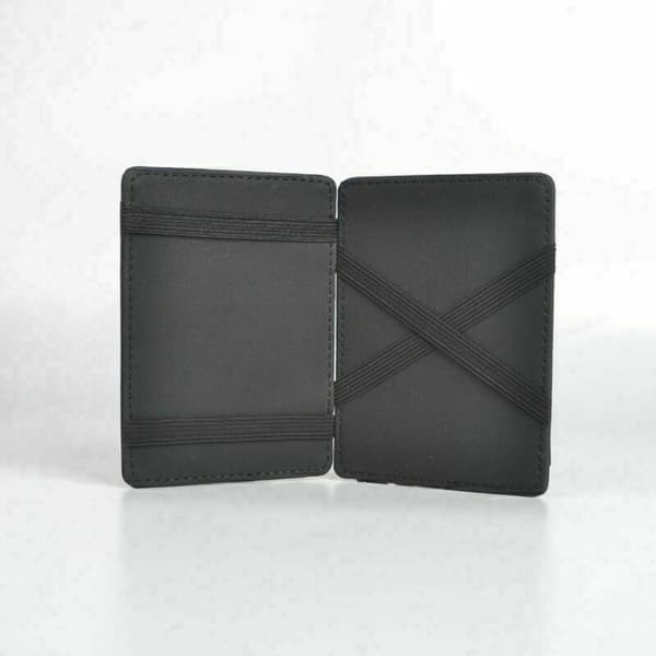 Miniplånbok, minikoppling, smal svart