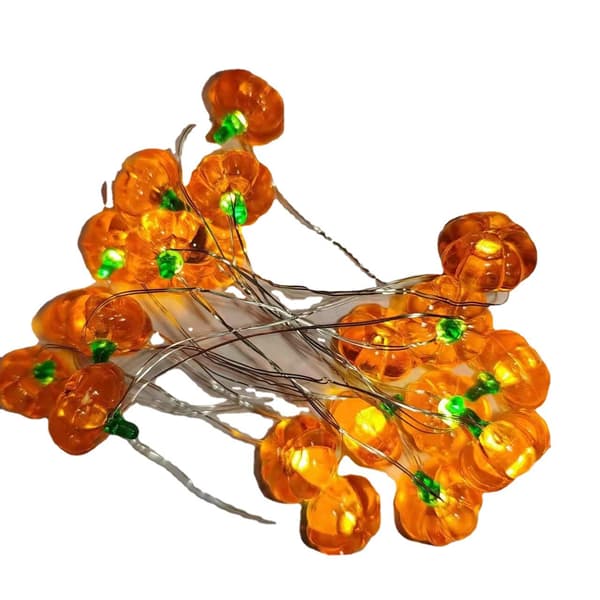 3D Græskar Spænde Lyskæde Dekorative Halloween Lys, 3m 30 lys