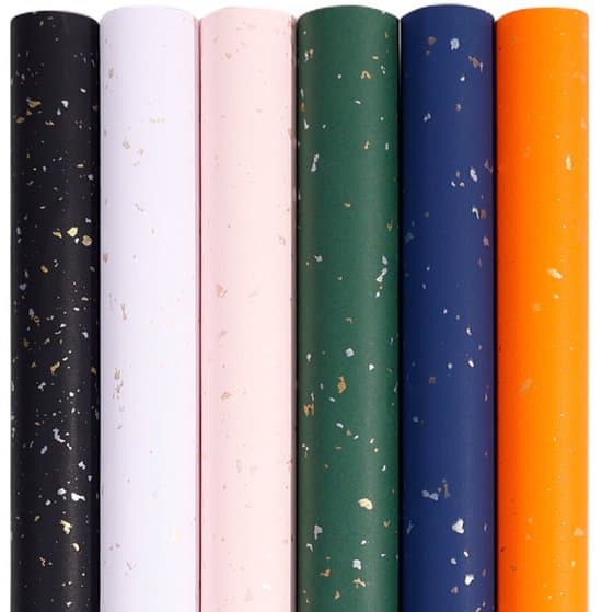 2 rullar med 0,43 m x 3 m silkeslent presentpapper, vit
