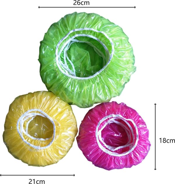 60-pack elastiska matlock, vattengenomsläppliga, WP, elastiska matlock, sträckfilmskålar