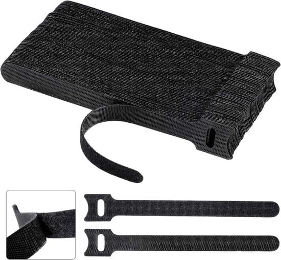 Kabelbindere - Velcro - Kabelstyring - Genanvendeligt nylonmateriale - 150 x 12 mm - Sort