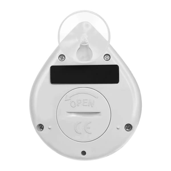 Vattentät timer, duschstänksäker timer, sugkoppstyp ingen stansning badrumstimer, 2 stycken, svart
