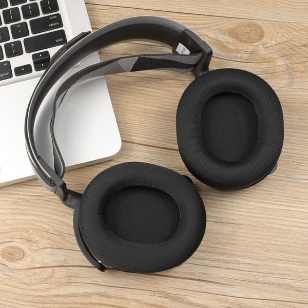 Ørepuder til SteelSeries Arctis 3/5/7/9/9X/Pro, Sort, 1 Par