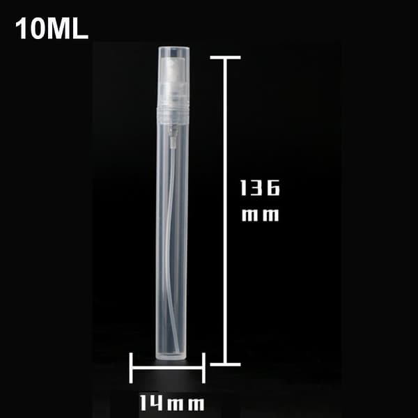 10 st 3 ml plastsprayflaskor Tomma parfympåfyllningsbara Mini Clear Sprayer
