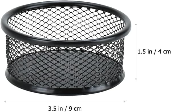 Gemklämmaorganisatör - Skrivbordsorganisatör - 4-pack - Svart