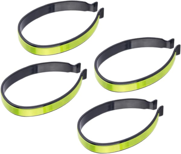 4-pack reflekterande cykelbyxklämmor - cykelankelremmar