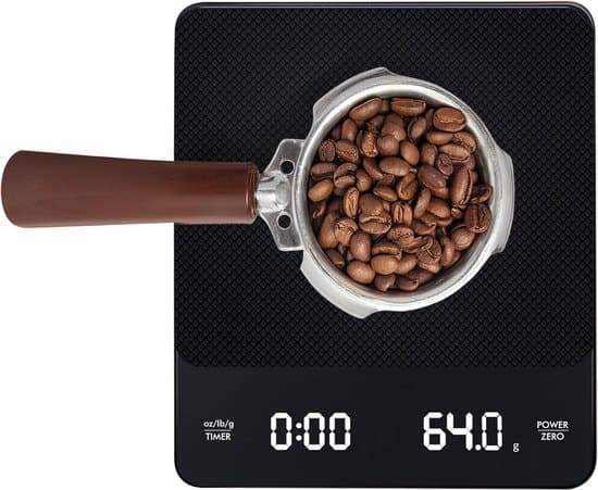 Digital kaffevægt med timer og timerfunktion til baristaer