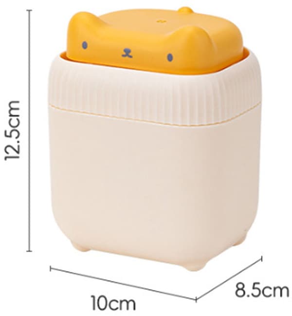10x8.5x12.5 cm - Gul - Køkkenopvaskemiddeldispenser - Tryk-type Sæbedispenser - Sæbedispenser - Væskedispenser - Køkken essentiel