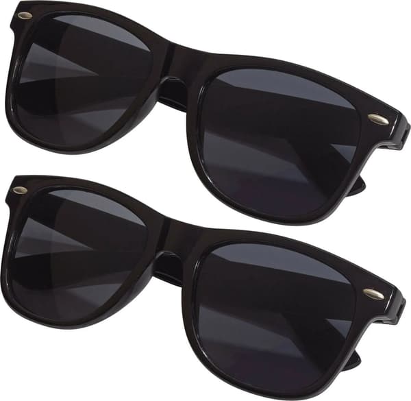 2 par solbriller - aviator solbriller - sorte