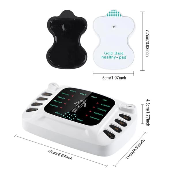 Terapeutisk massager, pulsmassager, 8 tilstande