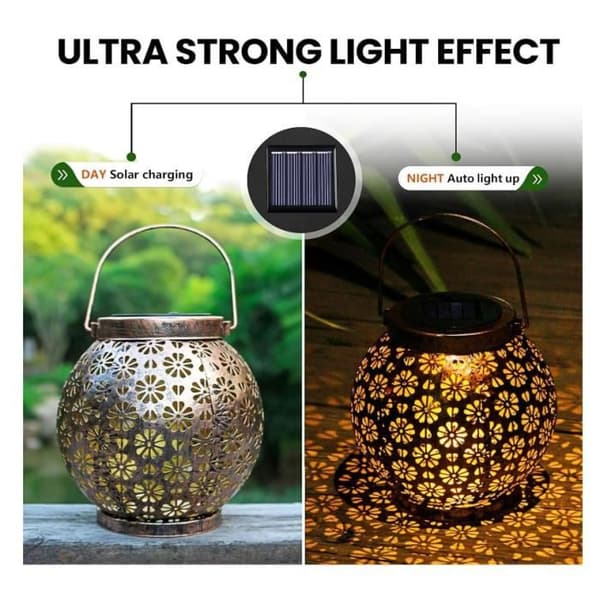 Solcellelampe - 8,5 cm - Vandtæt - Integreret LED