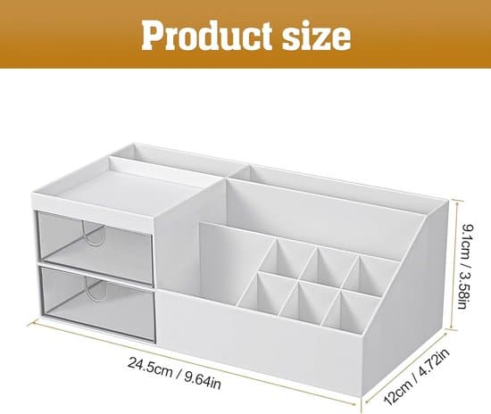 Makeup-organizer, kosmetik-organizer med skuffer, til kommoder, badeværelse, soveværelse