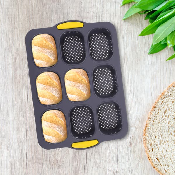 Hulrum Kage Bageplade Køkken Silikone DIY Franskbrød Bageform