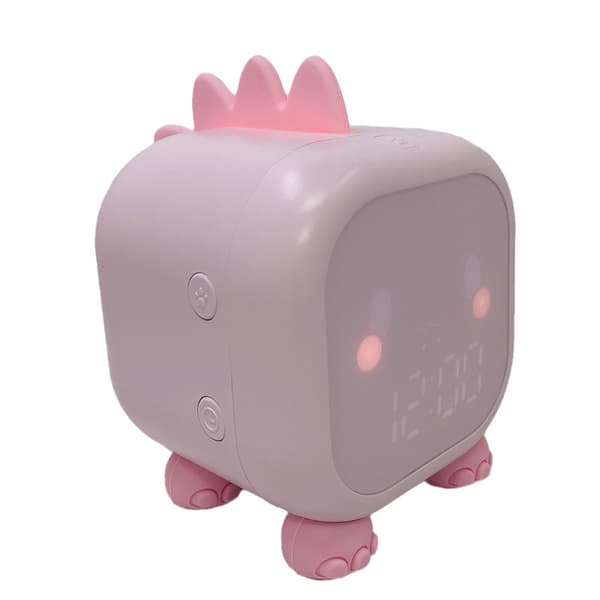 Søvntræner - Børn - Børnevækkeur - Børnenatlampe - Pink