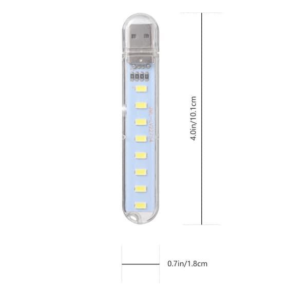 10-pak bærbar natlampe USB genopladelig