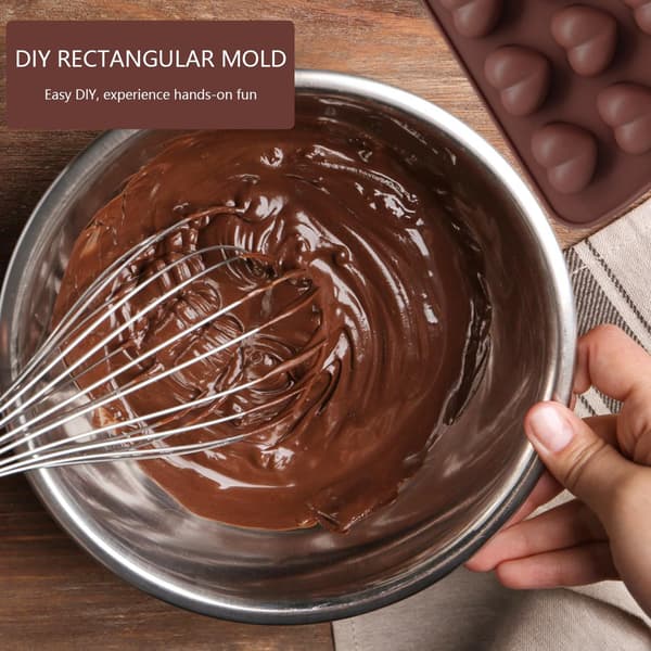 Rose chokoladeform 6-dele sæt, non-stick belægning, silikoneform