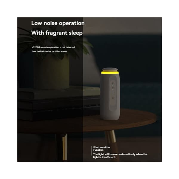 Väggmonterad aromdiffuser med rörelseaktiverad nattlampa och smart app
