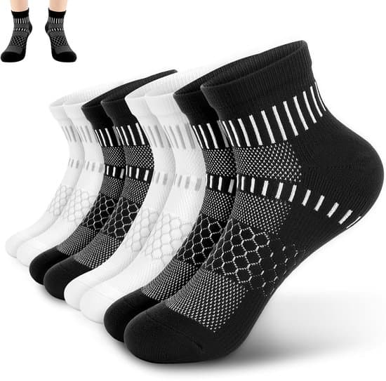 4-pack extra tjocka kompressionsstrumpor i meshbomull för utomhusbruk