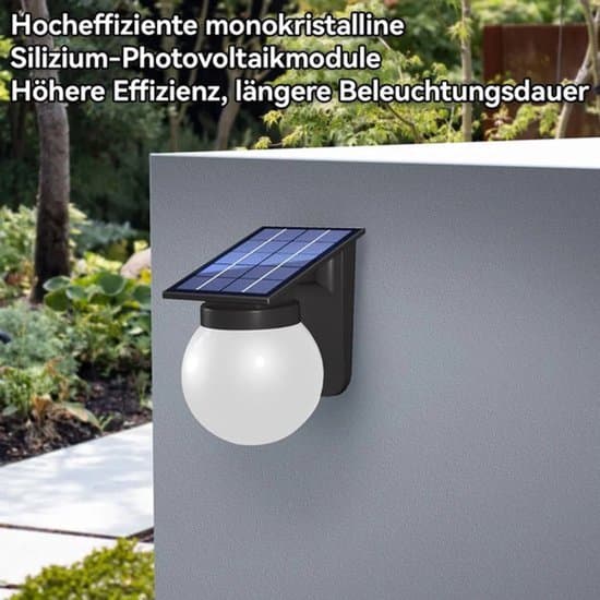 Udendørs solcellebelysning, udendørs solcellevæglamper, vandtætte solcellehegn og terrassebelysning