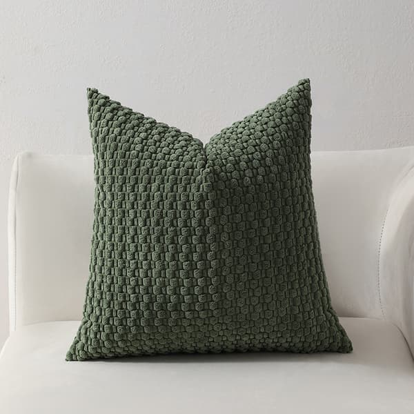 4-delt Frisk Elegant Fløjls Pudebetræk Sæt, 3D Boble, Stue Sofa Indretning