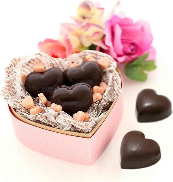 Chokoladeform sæt, Valentinsdag silikone bageform, chokoladeform - pink