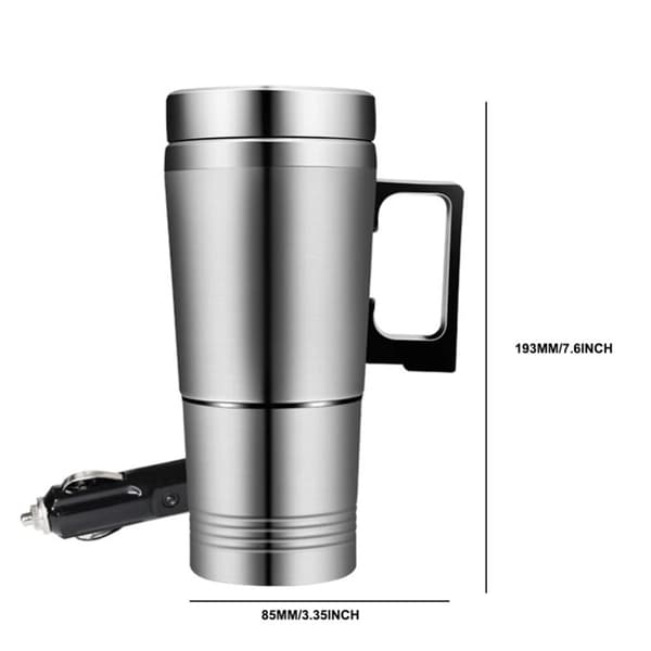 Elektrisk 12V Bilvärmekopp Uppvärmd Resemugg Kaffe Te