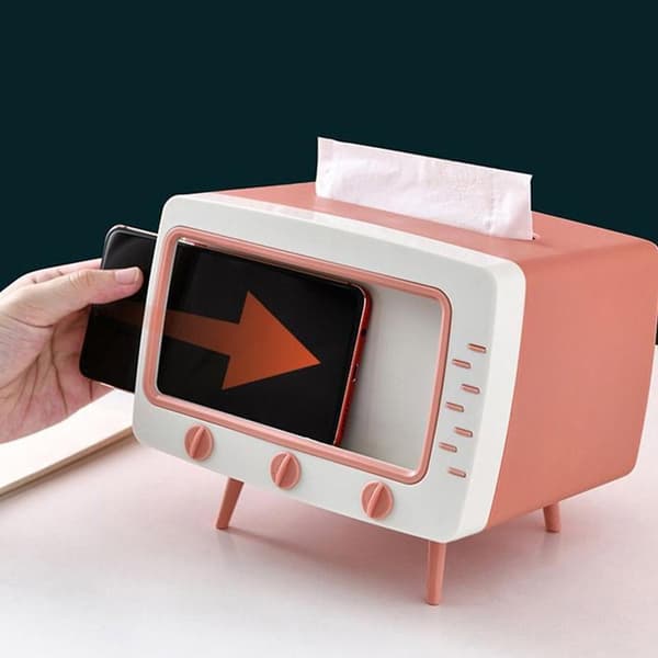 TV-servietboks Telefonholder Servietholder Pink