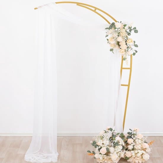 600x75 cm mörkgrön transparent bröllopsbåge & partytygsgardin