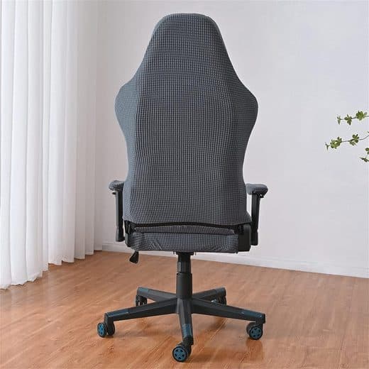 Stolsöverdrag, gamingstolsöverdrag, 4-delat set - grå