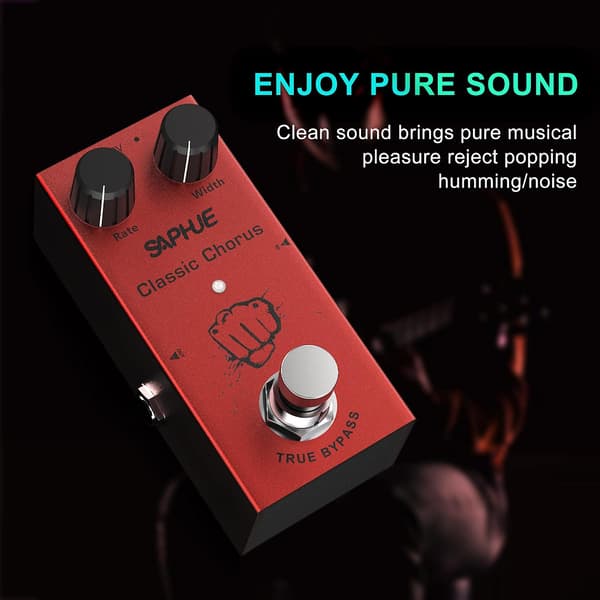 Pro gitarrutrustning, retroeffekt elgitarrpedal-fas
