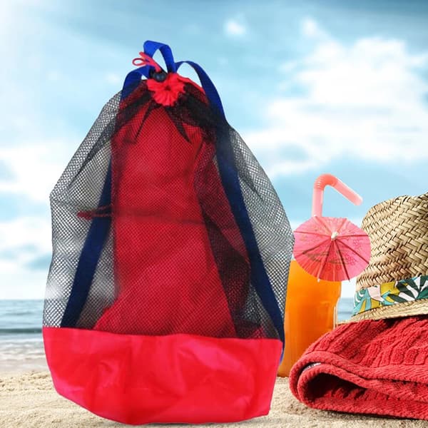Väska Pool Extra Leksaksväskor Nät Bärväska Sandfri Strand Stor