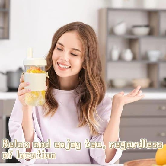 Bubble Tea Mugg - 500 ml - Återanvändbart Glas - Flerfärgad