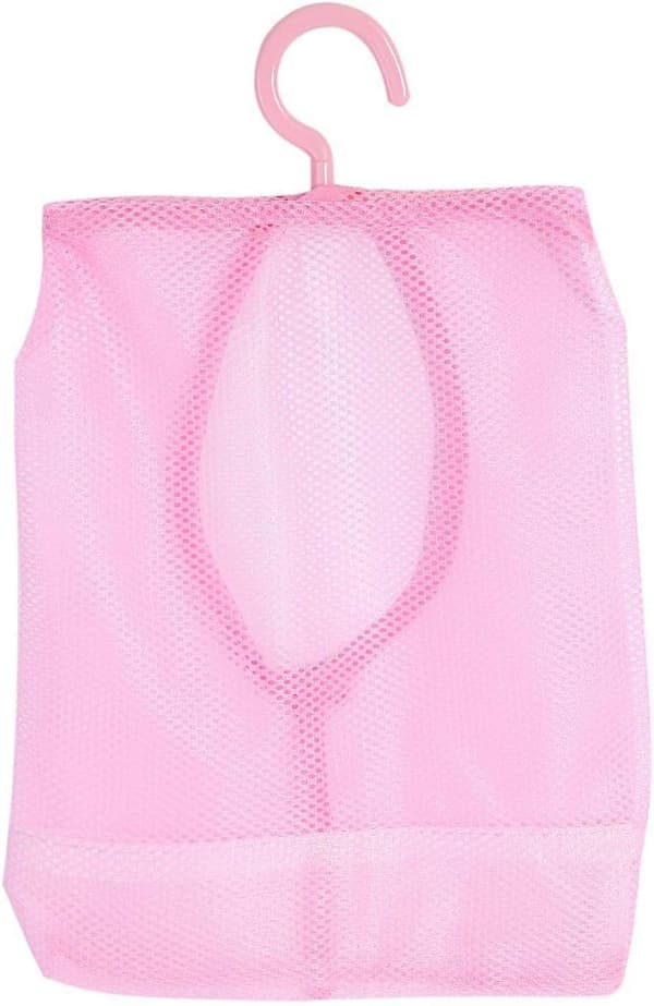 Nätförvaringsväska med krokar - Rosa