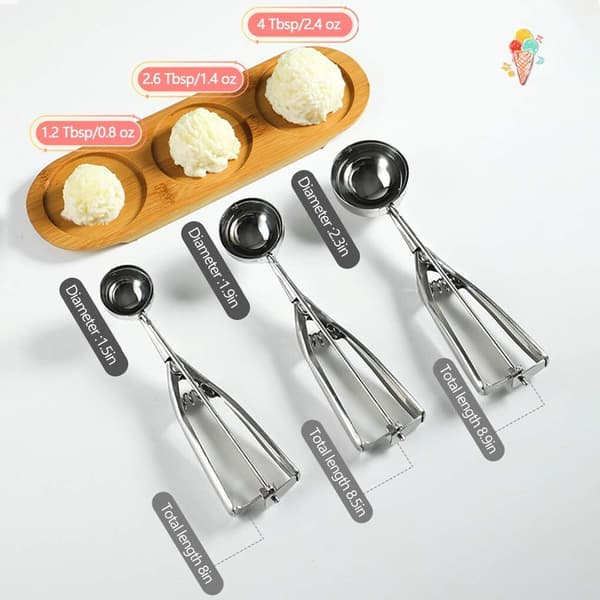 4/5/6 cm Kagemaskine Cookie Dough Iscremske JS06 Rustfrit Stål
