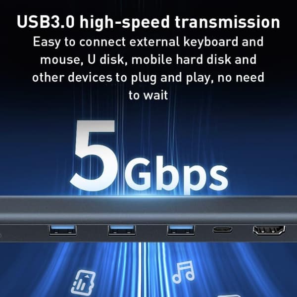10-i-1 USB, Dataport, 4K, HDMI, MacBook, M1, iPad, Pro, Surface, Pro