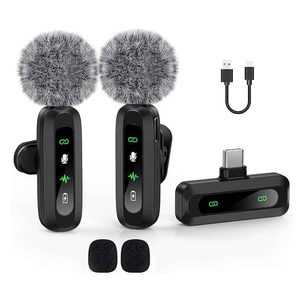 Mikrofoni: Melua vaimentava rintamikrofoni, plug-and-play langaton mikrofoni