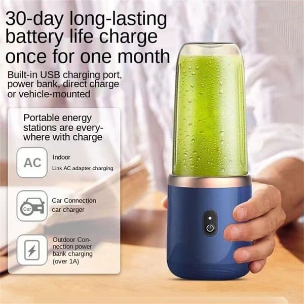 400+400 ml multifunktionell mixer, smoothie maker, mixer i rostfritt stål