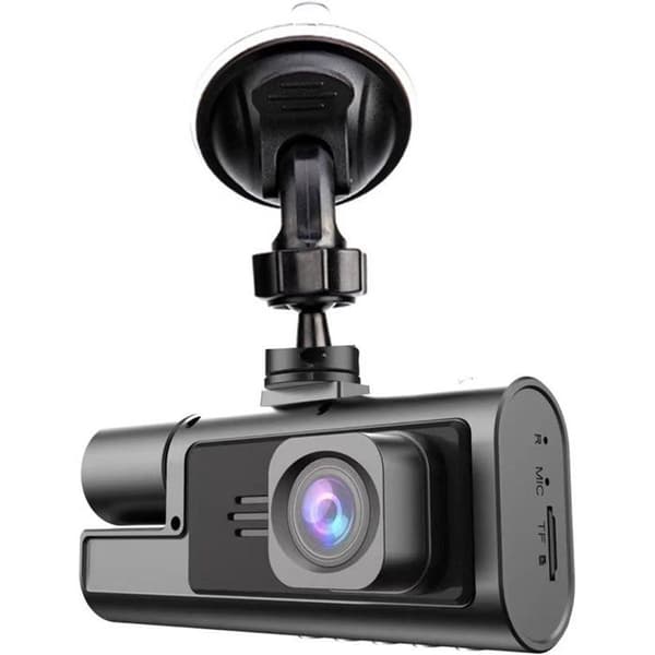 Bil DVR med bilskærm 1080p dobbeltlinse HD-optager vidvinkel - loopoptagelse