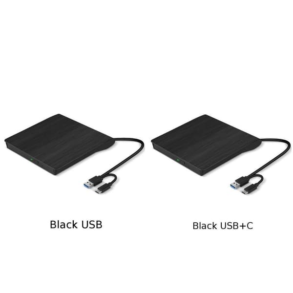 Externt bärbart Bluray DVD-enhet för hemmakontor Extern DVD-brännare USB C