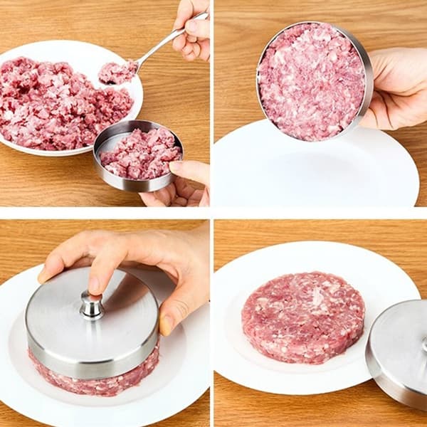Bekväm Effektiv Rengöring Diskmaskinssäker Hamburgerpress