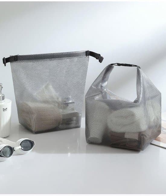 Grå 2-delad Unisex Rese Necessär med Stor Kapacitet