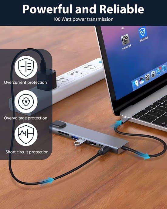 8-i-1 USB-C Hub - Ethernet - 4K HDMI - 100W PD - Grå