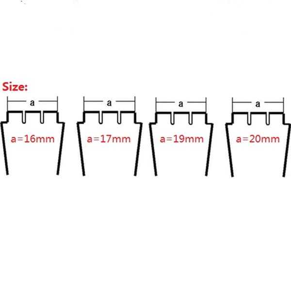 Erstatningsurrem til Swatch 20mm gummi og silikone - sort